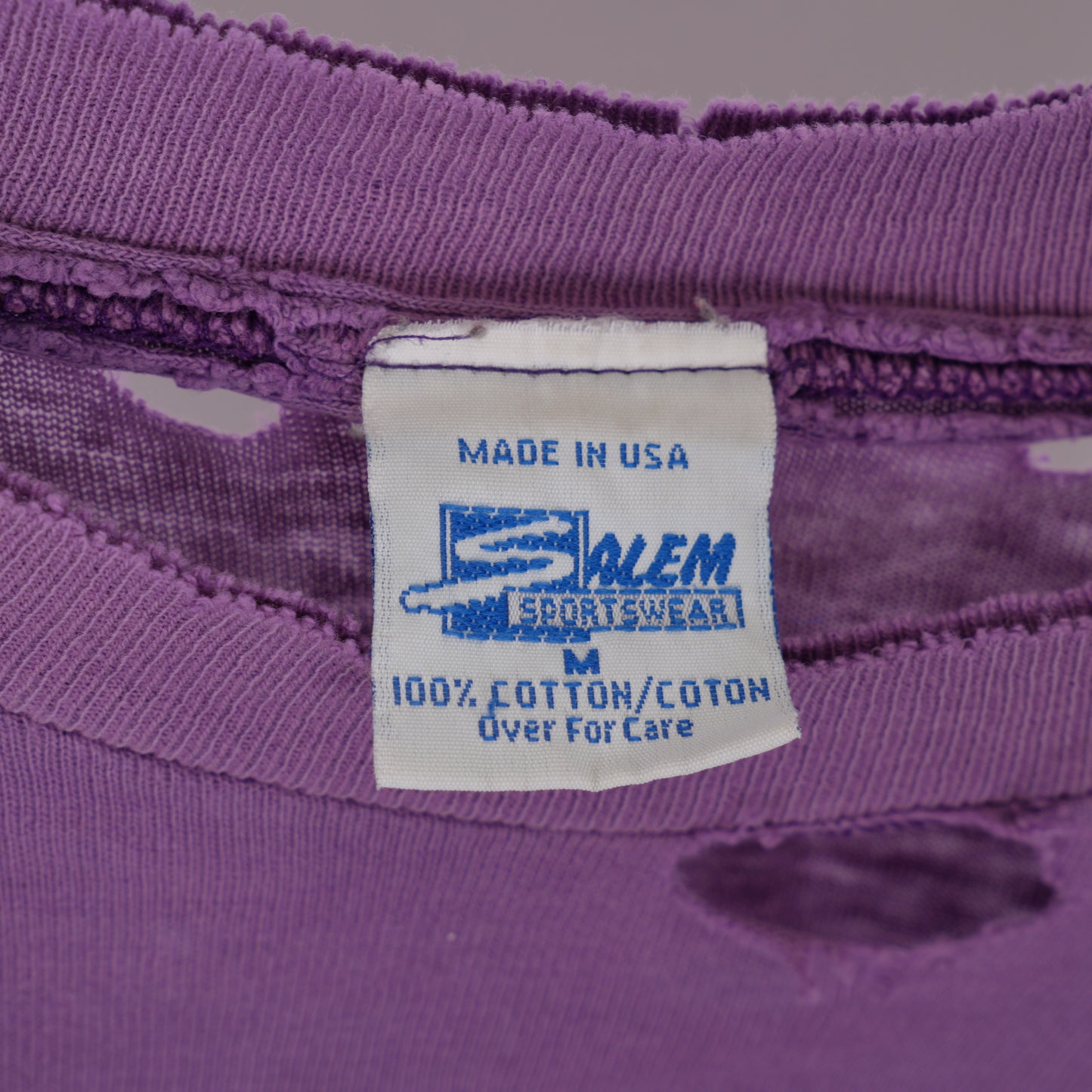 VINTAGE PURPLE BIKE WEEK '97 SKULL TEE