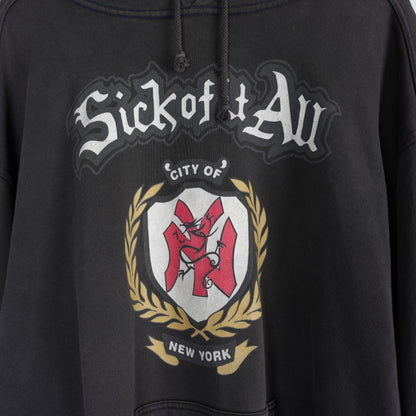 VINTAGE SICK OF IT ALL ‘HARDCORE STATE OF MIND’ PULLOVER HOODIE