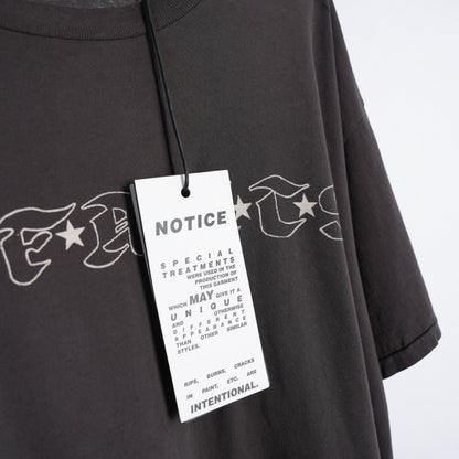 ERD STAR GOTHIC LOGO BLACK TEE