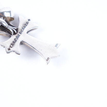 CHROME HEARTS DIAMOND HEART CROSS PENDENT