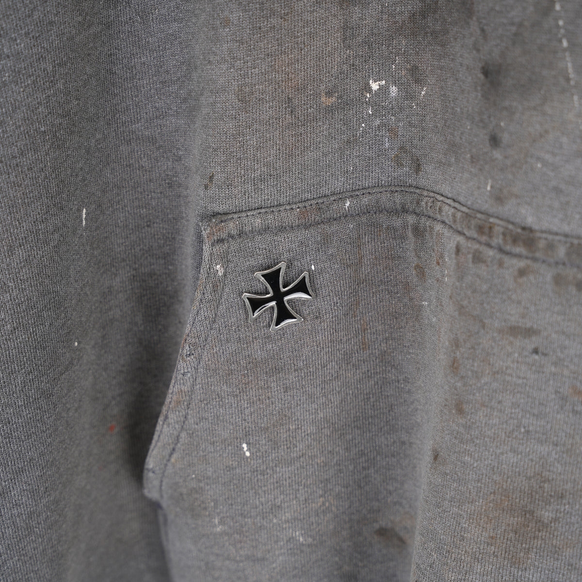 VINTAGE THRASHED FADED PULLOVER HOODIE