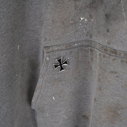 VINTAGE THRASHED FADED PULLOVER HOODIE