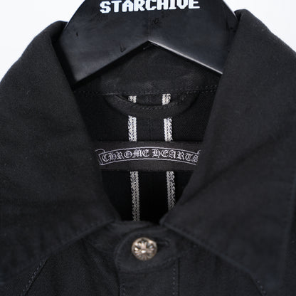 CHROME HEARTS CROSS PATCH WESTERN DENIM SHIRT