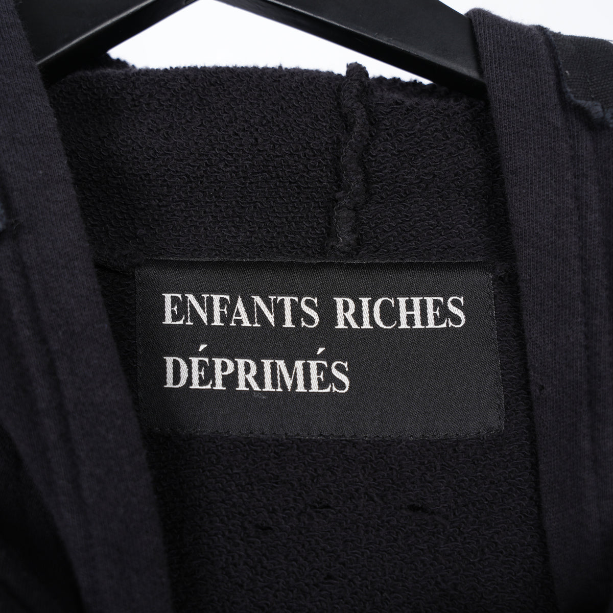ENFANTS RICHES DÉPRIMÉS PATCH LOGO DOUBLE LAYERED HOODIE