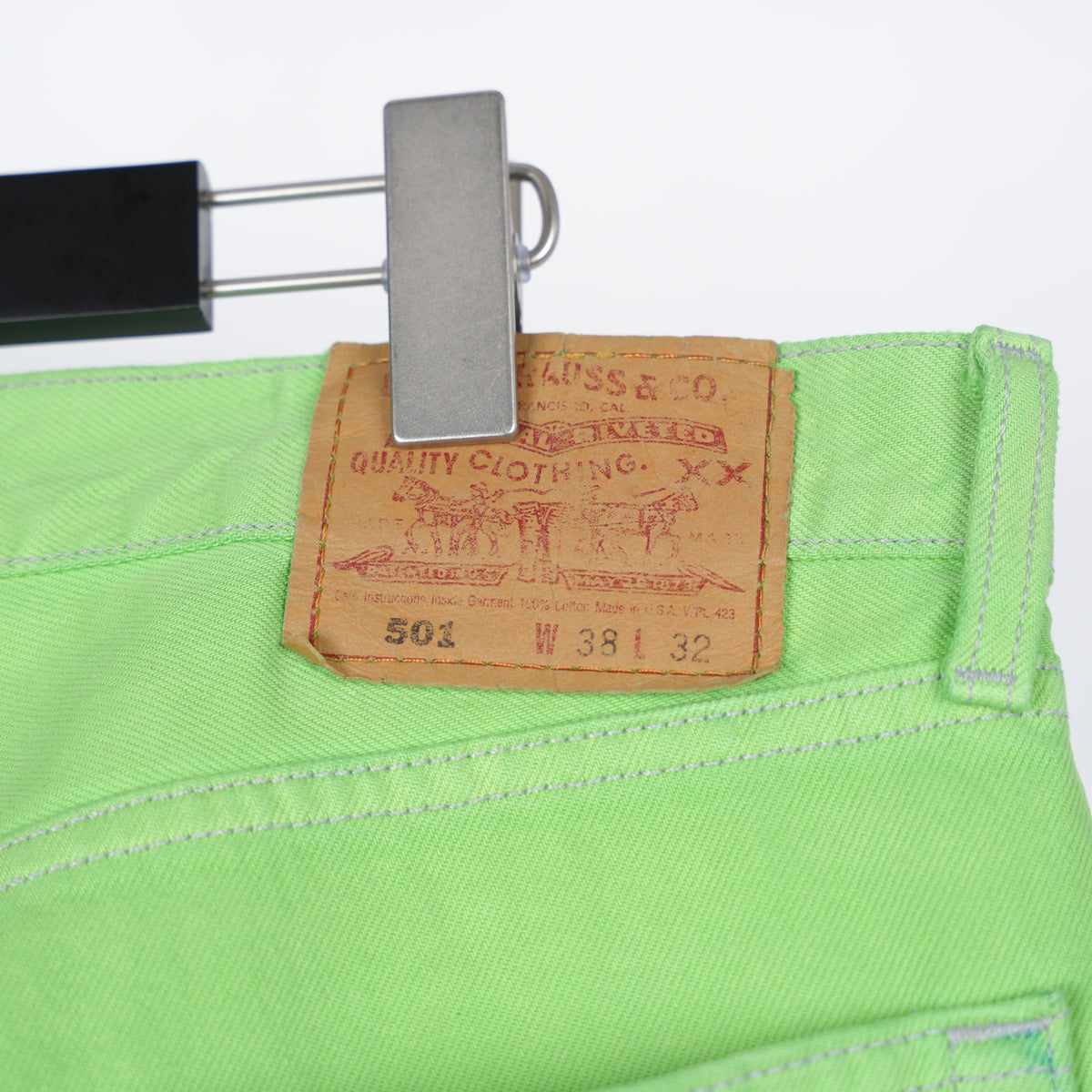 CHROME HEARTS SEX RECORDS GREEN PATCH DENIM