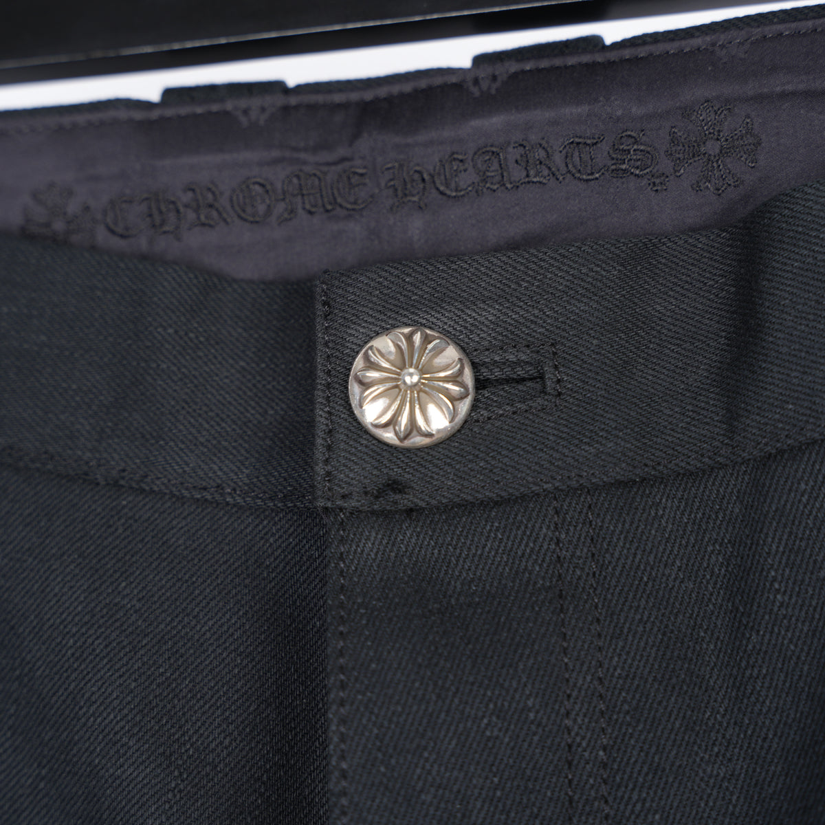 CHROME HEARTS BLACK KS ANKLES DENIM SHORTS