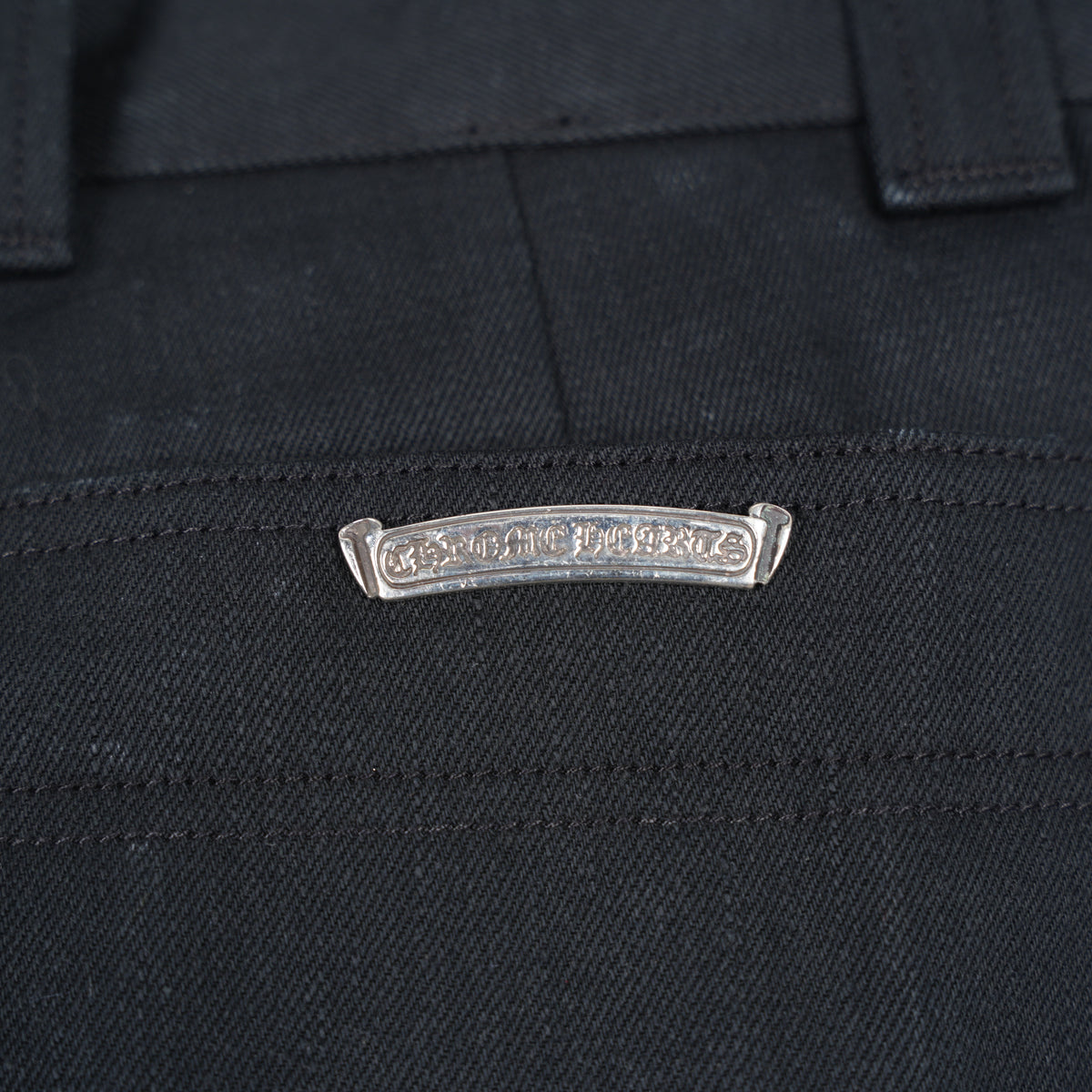 CHROME HEARTS BLACK KS ANKLES DENIM SHORTS
