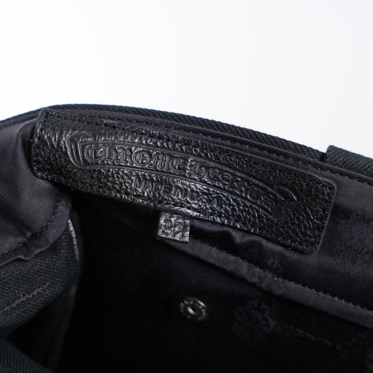 CHROME HEARTS BLACK KS ANKLES DENIM SHORTS