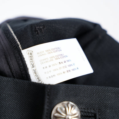 CHROME HEARTS BLACK KS ANKLES DENIM SHORTS
