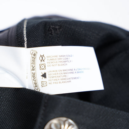 CHROME HEARTS BLACK KS ANKLES DENIM SHORTS