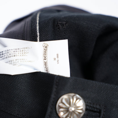 CHROME HEARTS BLACK KS ANKLES DENIM SHORTS