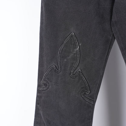 CHROME HEARTS FLEUR DENIM JEANS
