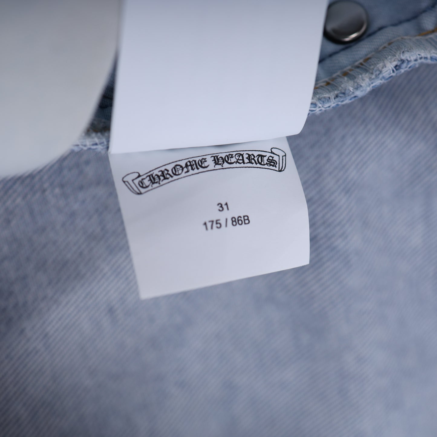 CHROME HEARTS STAR PATCH ORANGE TAB DENIM