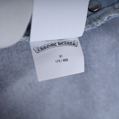 CHROME HEARTS STAR PATCH ORANGE TAB DENIM