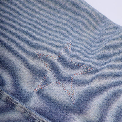 CHROME HEARTS STAR PATCH ORANGE TAB DENIM