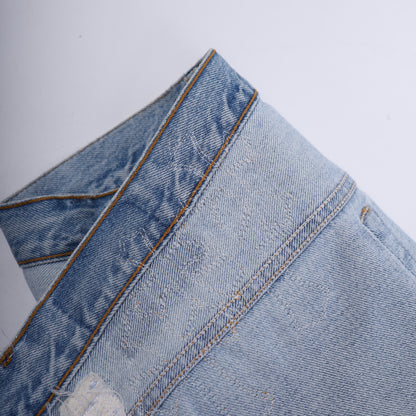 CHROME HEARTS BIG PATCH ORANGE FLARED DENIM