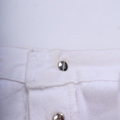 CHROME HEARTS WHITE/PINK PATCH LEVI RHODIUM PLATED