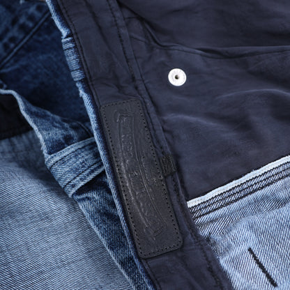 CHROME HEARTS WHITE PATCH CARPENTER BLUE DENIM