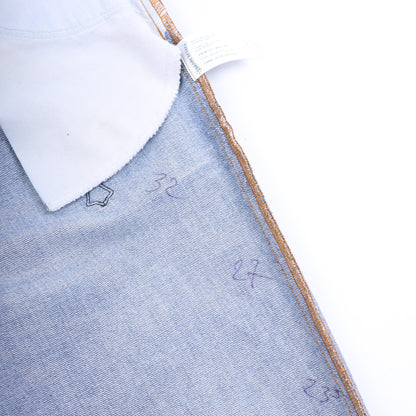 ORANGE TAB 505 LIGHT WASH CROSS PATCH DENIM