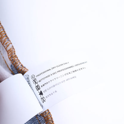 ORANGE TAB 505 LIGHT WASH CROSS PATCH DENIM