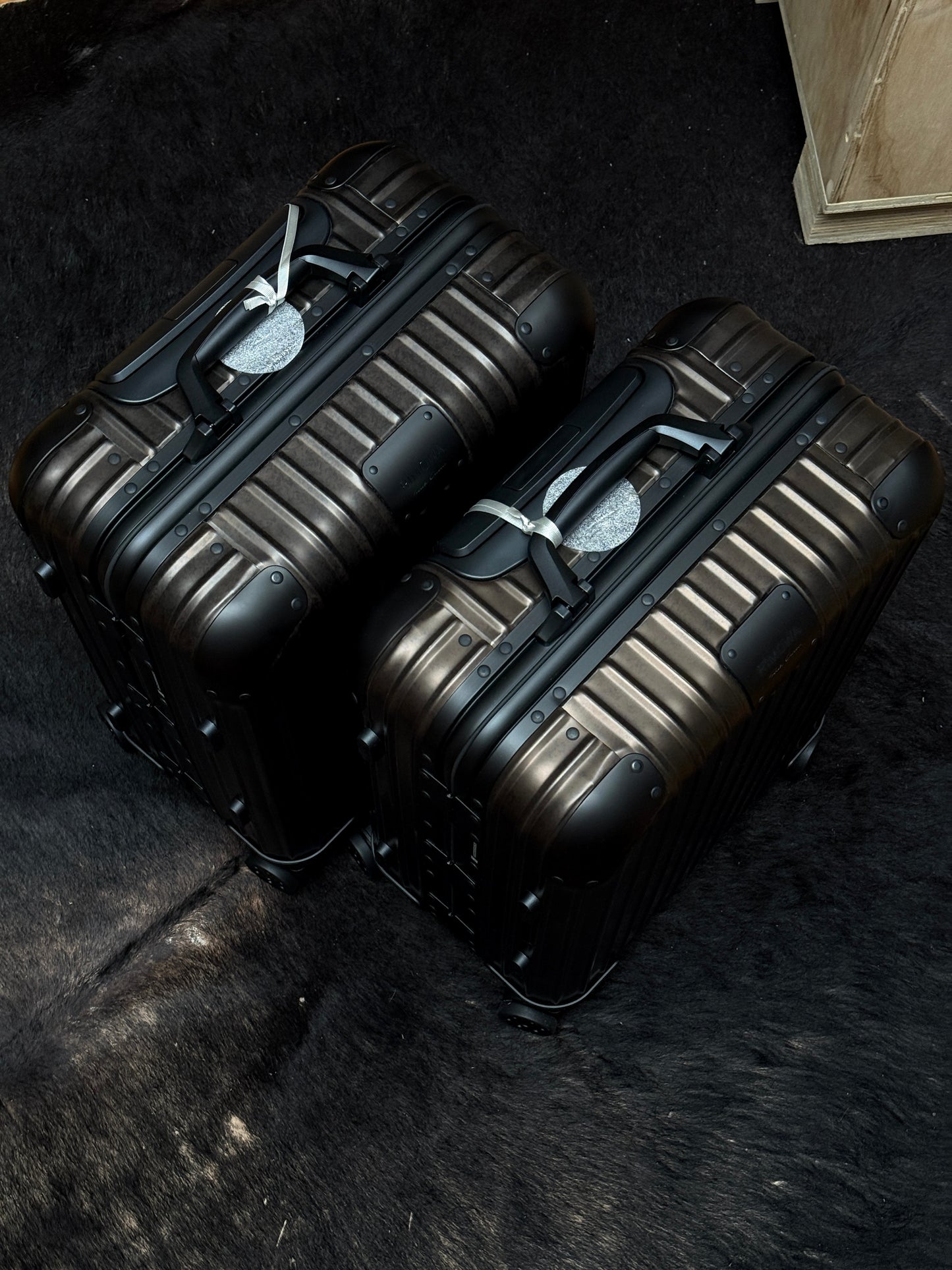 RICK OWENS X RIMOWA BRONZE CARRY ON CABIN SUITCASE