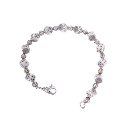 CHROME HEARTS DICE BRACELET 12 LINK