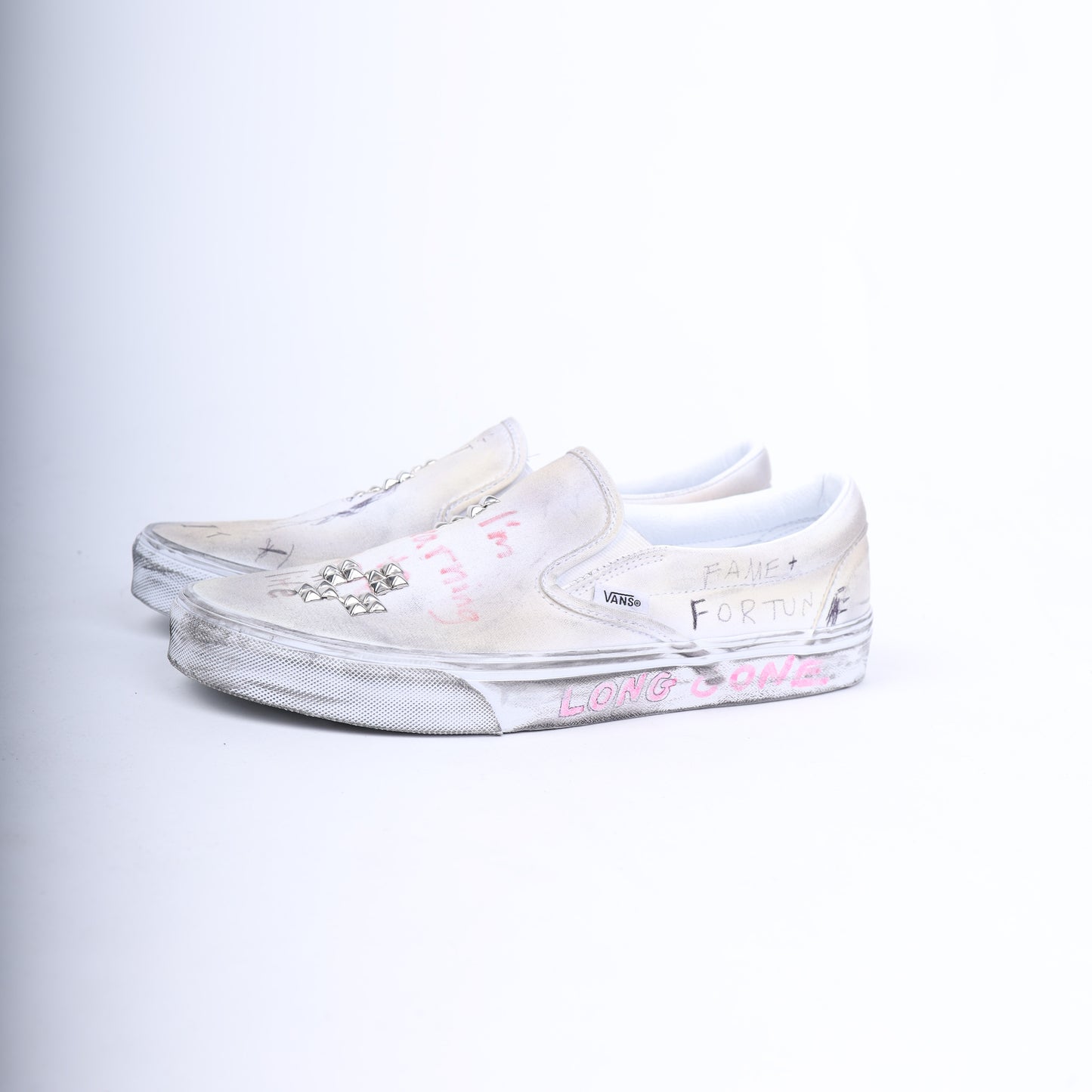 PALY 1/1 HAND DRAWN VANS SLIP ONS