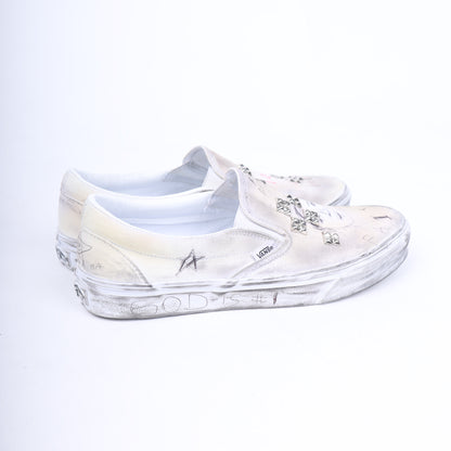 PALY 1/1 HAND DRAWN VANS SLIP ONS
