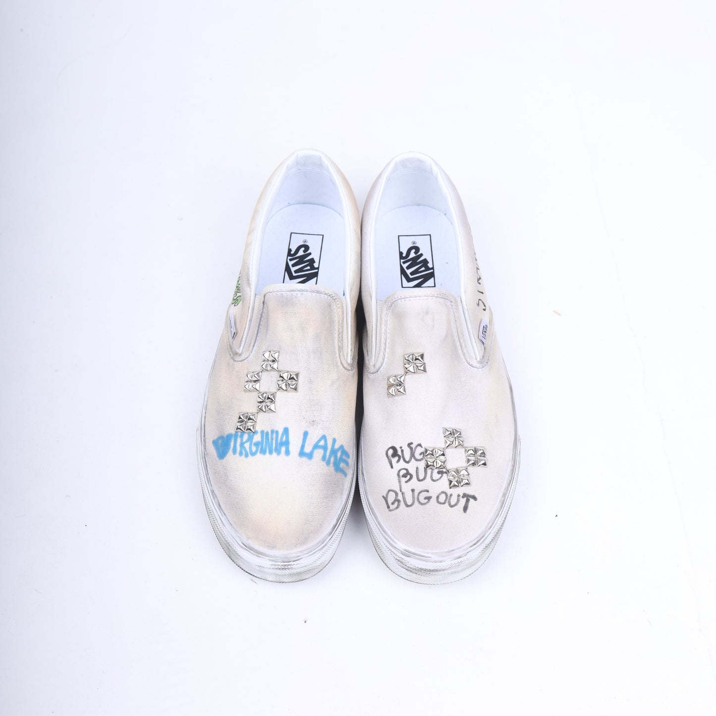 PALY 1/1 HAND DRAWN VANS SLIP ONS