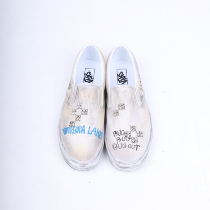 PALY 1/1 HAND DRAWN VANS SLIP ONS