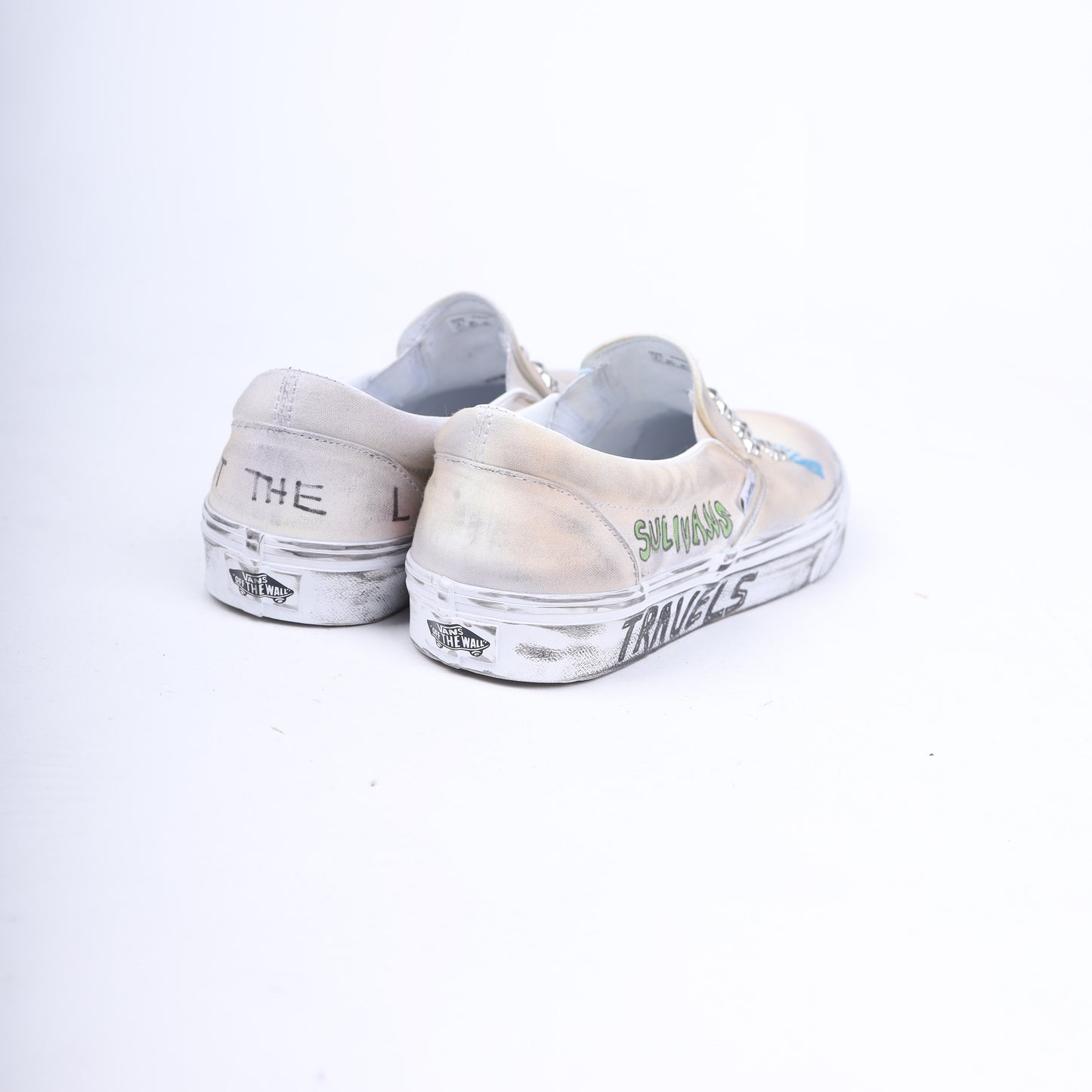 PALY 1/1 HAND DRAWN VANS SLIP ONS