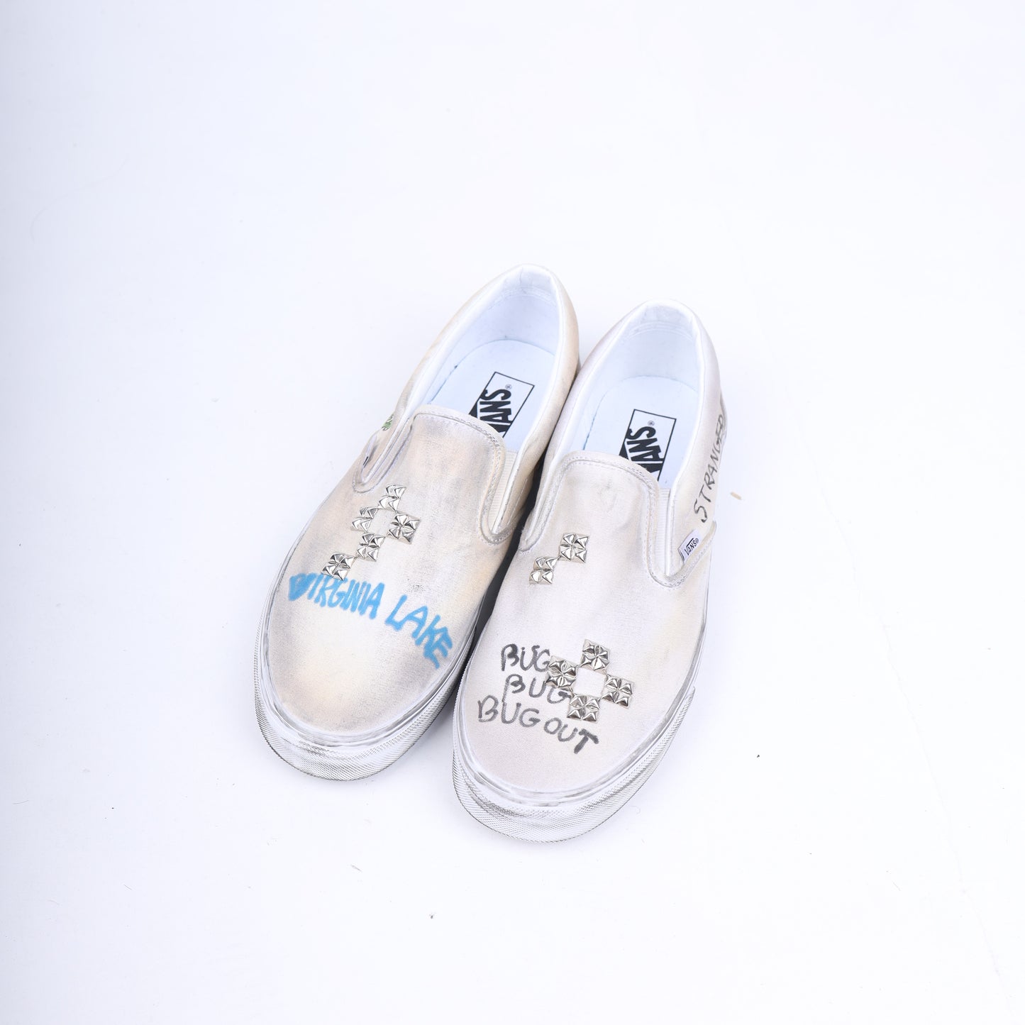 PALY 1/1 HAND DRAWN VANS SLIP ONS
