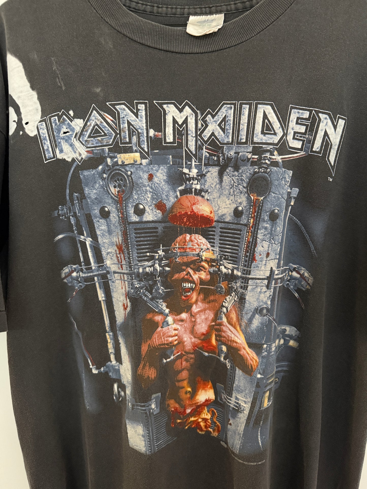 Vintage Iron Maiden 'The X Factor' Thrashed Faded Tee