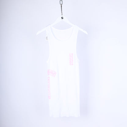 PINK/WHITE TBAR LOGO TANK TOP