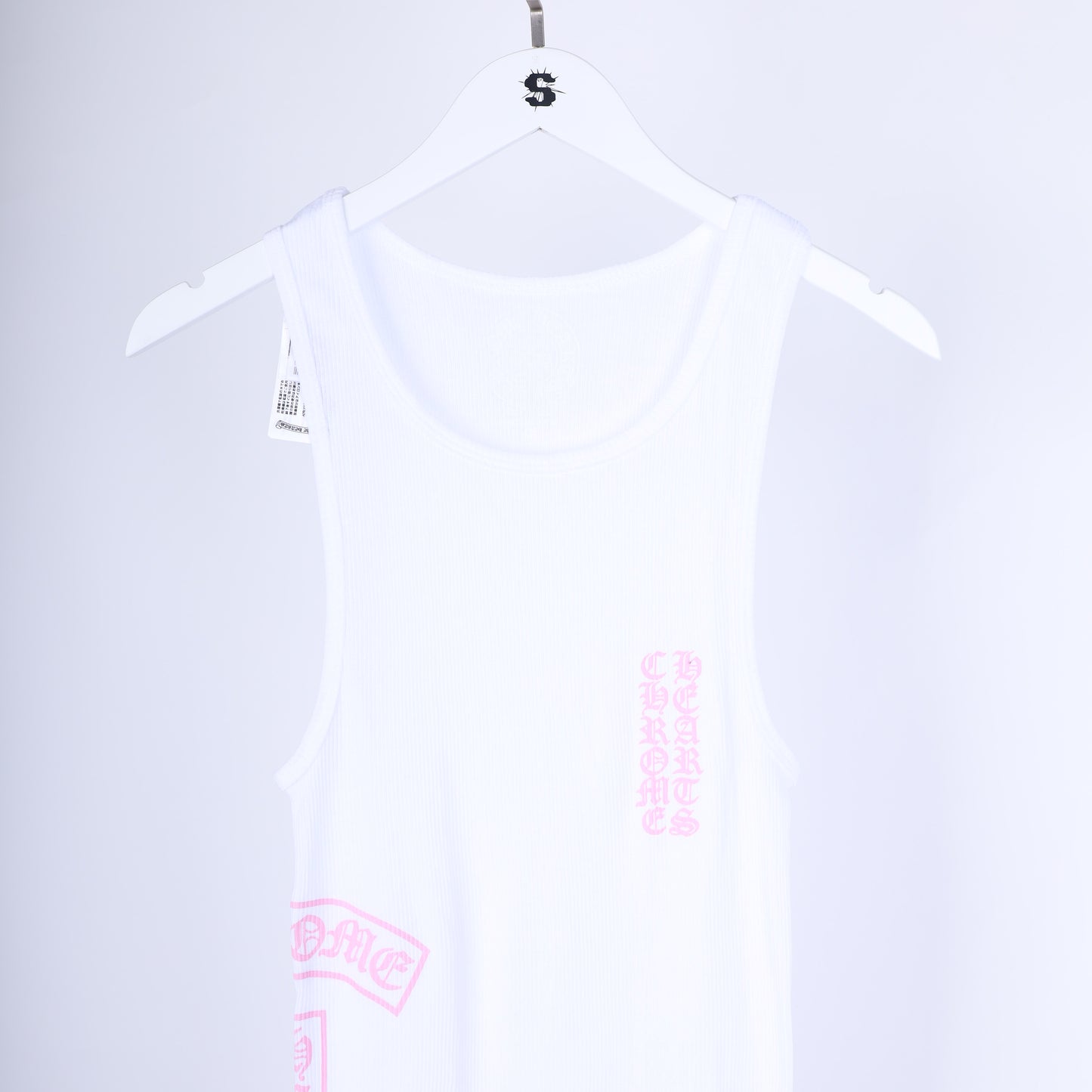 PINK/WHITE TBAR LOGO TANK TOP