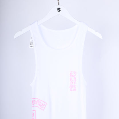 PINK/WHITE TBAR LOGO TANK TOP