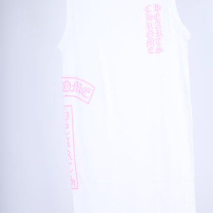 PINK/WHITE TBAR LOGO TANK TOP