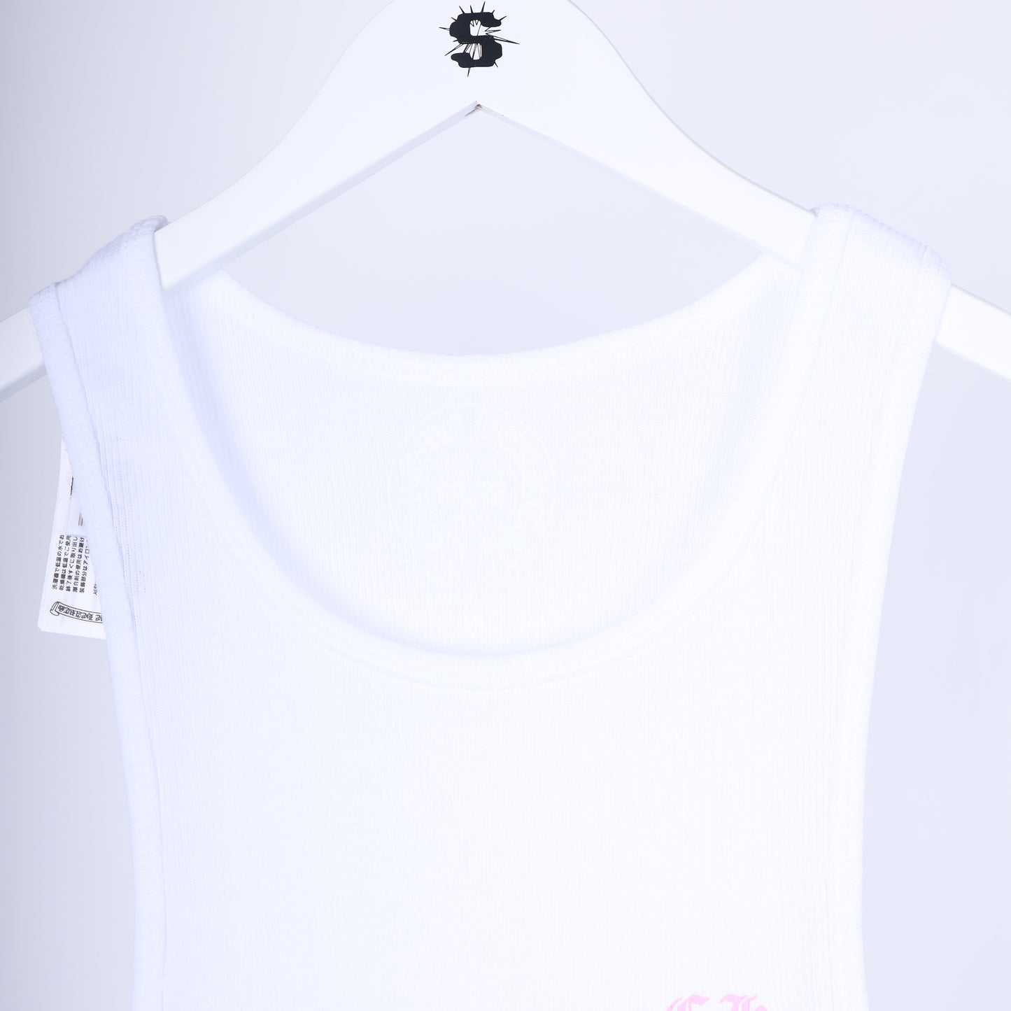 PINK/WHITE TBAR LOGO TANK TOP