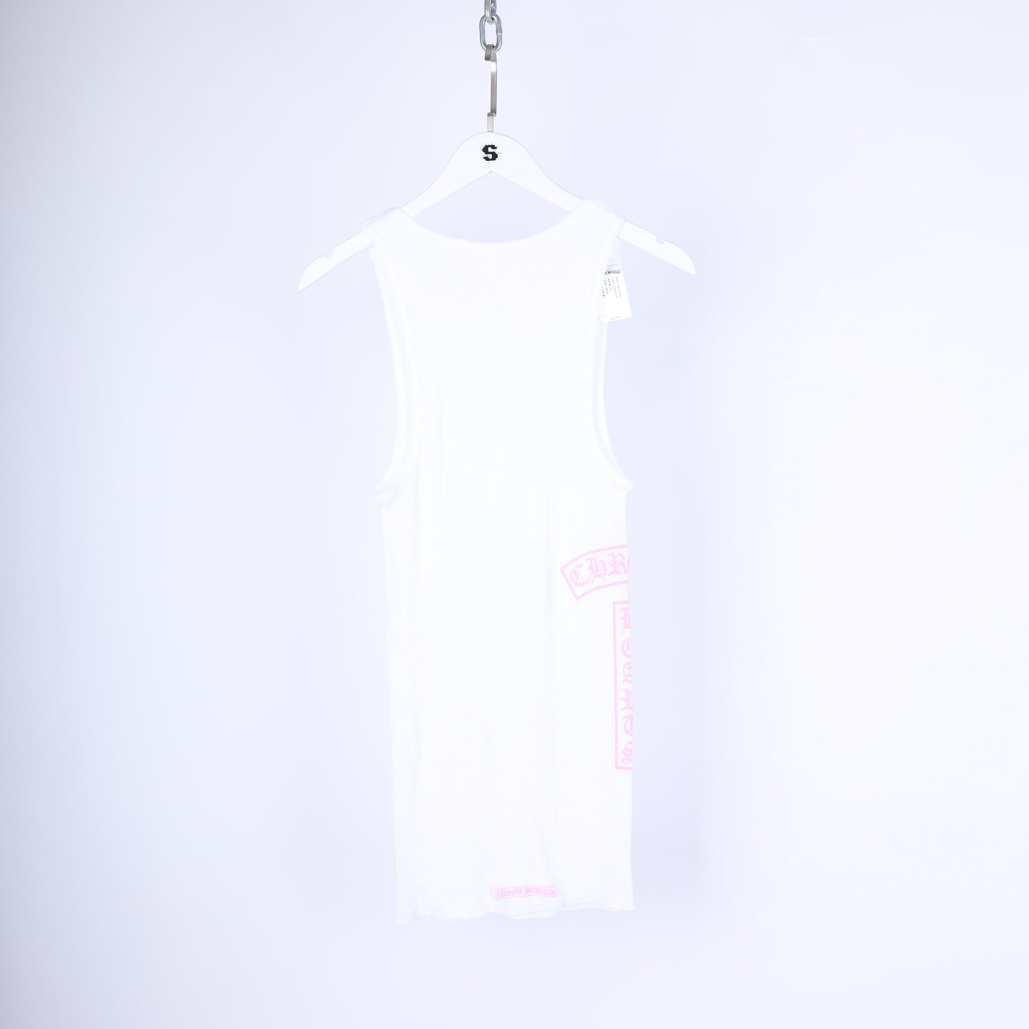 PINK/WHITE TBAR LOGO TANK TOP