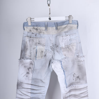 ANT/ANTI WHITE THRASHED DENIM