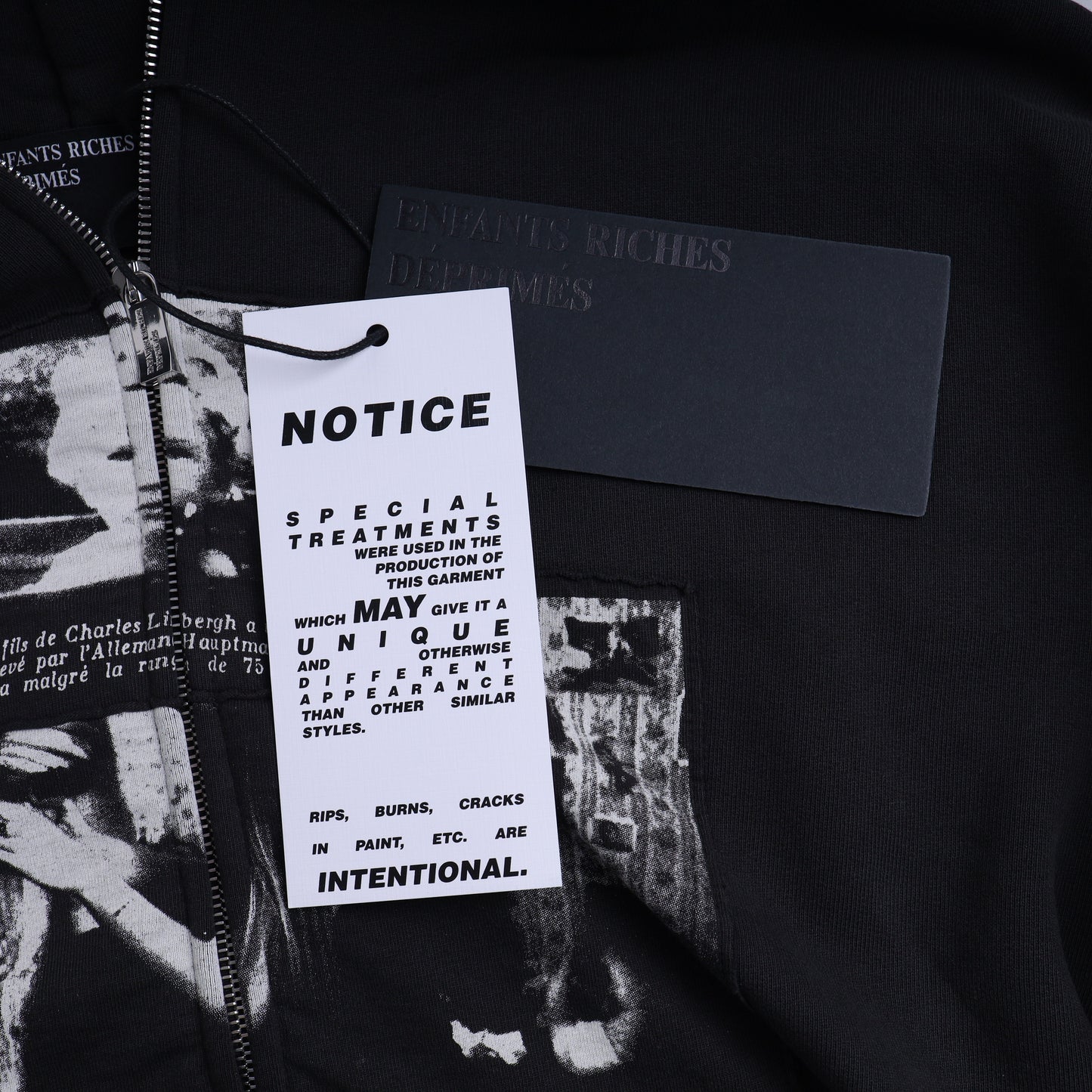 ENFANTS RICHES DEPRIMES MAXFIELD HOODIE 4.5 WAR ZIP UP ASSEMBLAGE XL