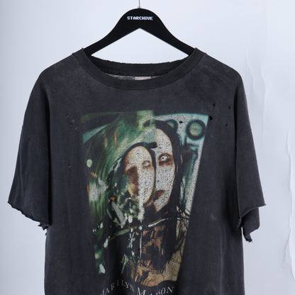MARILYN MANSON BEAUTIFUL PEOPLE THRASHED FADED T-SHIRT