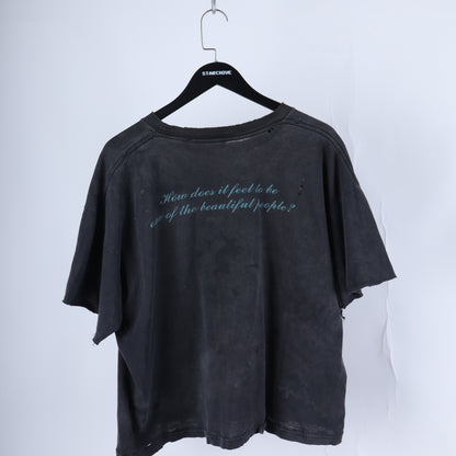 MARILYN MANSON BEAUTIFUL PEOPLE THRASHED FADED T-SHIRT