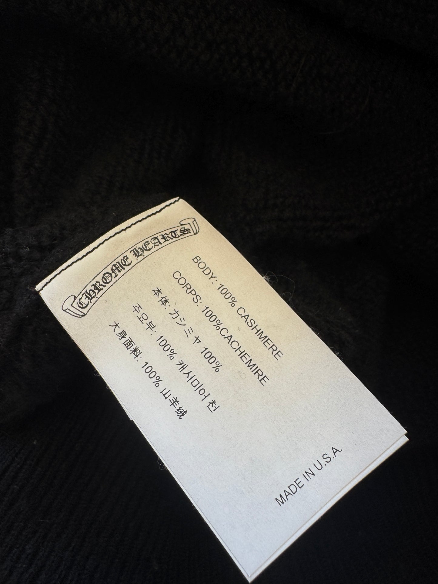 Chrome Hearts Embroidered Cashmere Sweater