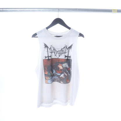 MAYHEM CUT OFF BLACK METAL TANK TOP