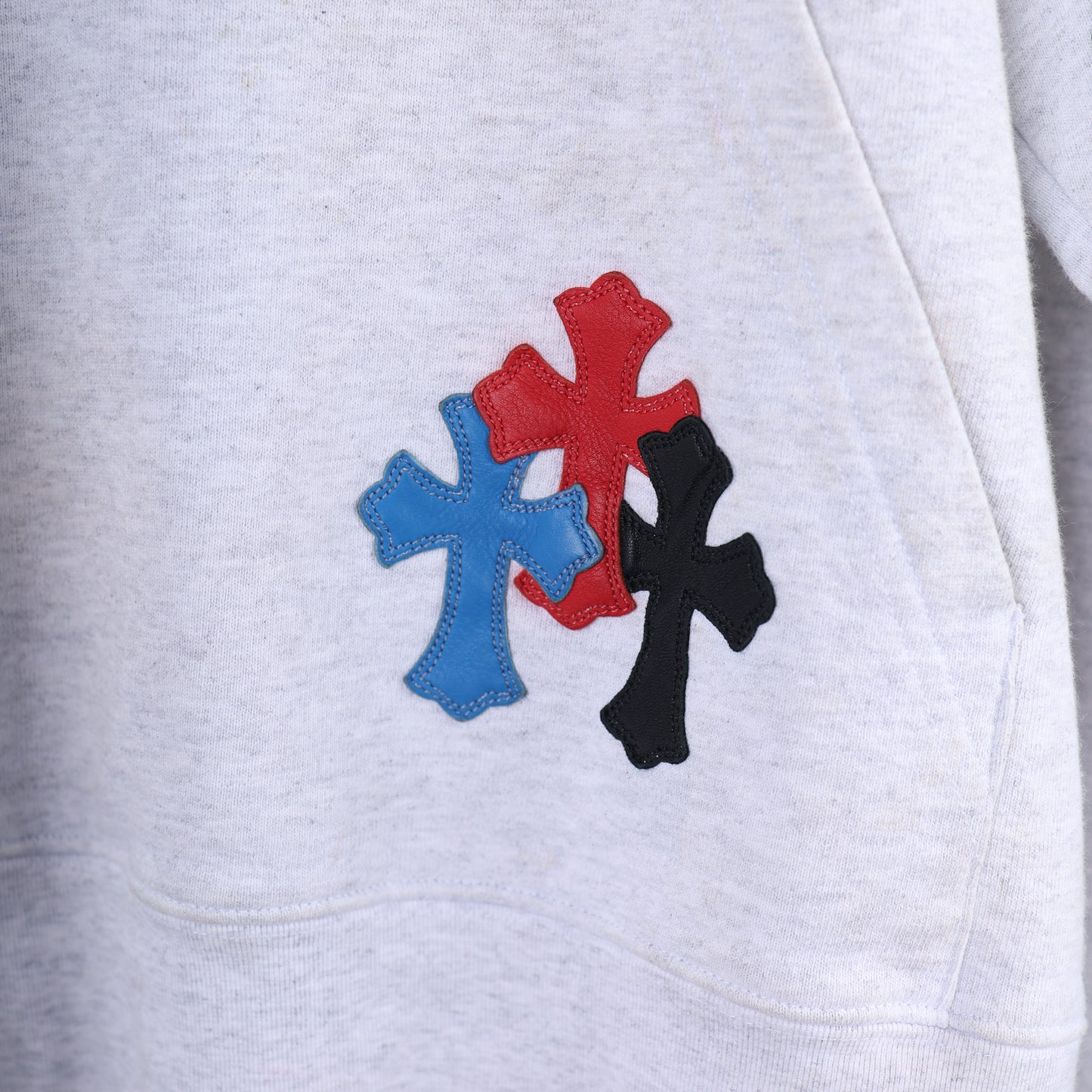 MATTY BOY HAND DRAWN 1 OF 1 MULTICOLOR CROSS PATCH HOODIE