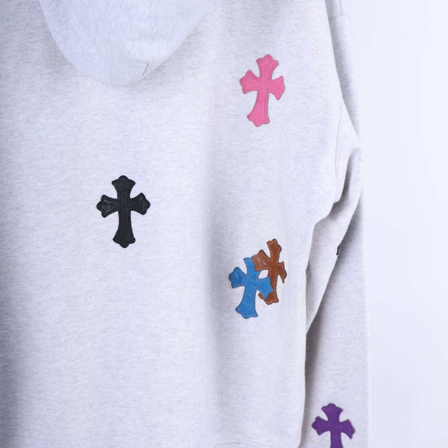 MATTY BOY HAND DRAWN 1 OF 1 MULTICOLOR CROSS PATCH HOODIE
