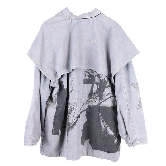 ERD GREY SCREENPRINTED PARKA