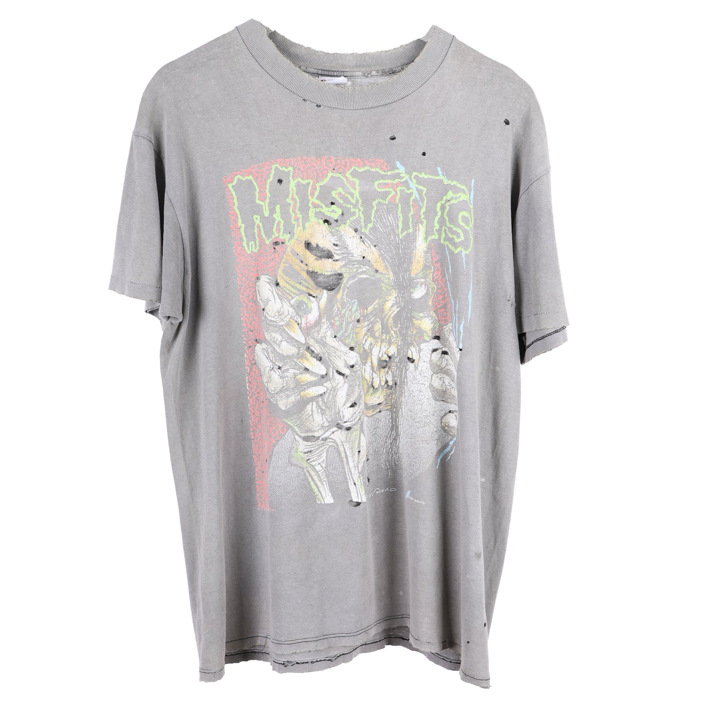 VINTAGE FADED THRASHED MISFITS T-SHIRT