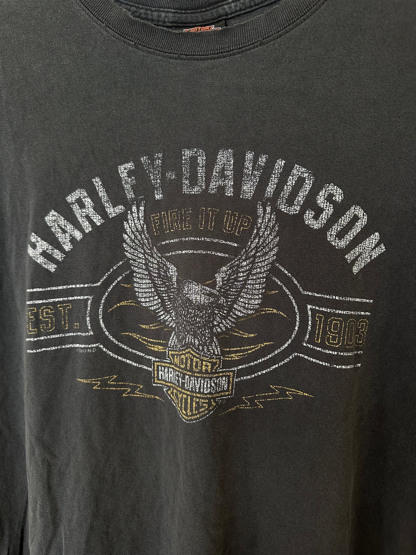 HARLEY DAVIDSON VINTAGE EAGLE TANK TOP FIRE IT UP NASHVILLE